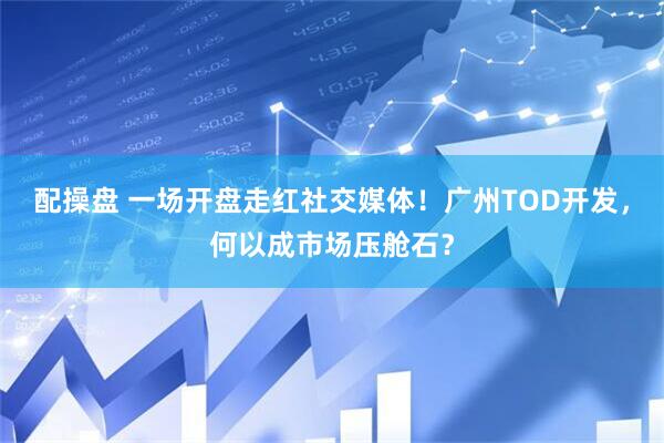 配操盘 一场开盘走红社交媒体！广州TOD开发，何以成市场压舱石？